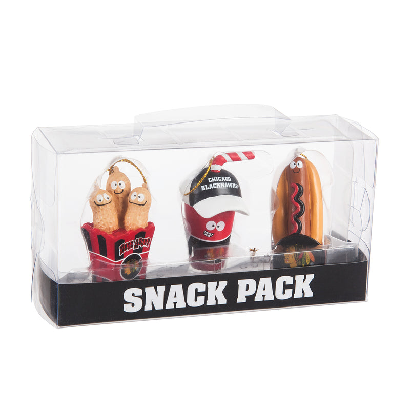 Evergreen Chicago Blackhawks, Snack Pack, 1.25'' x 1.5 '' x 2.25'' inches