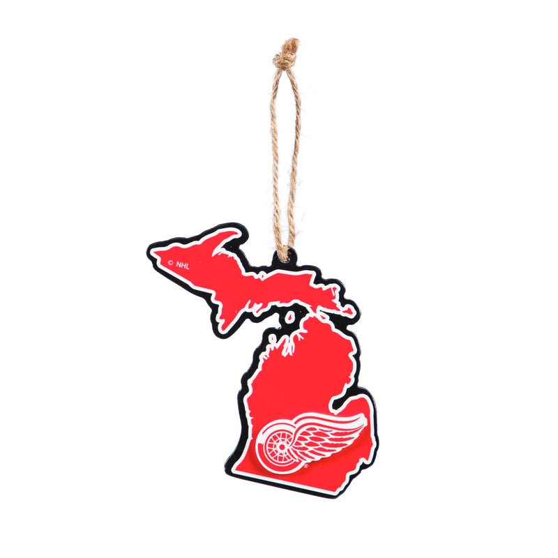 Detroit Red Wings, State Ornament,3ot4359state