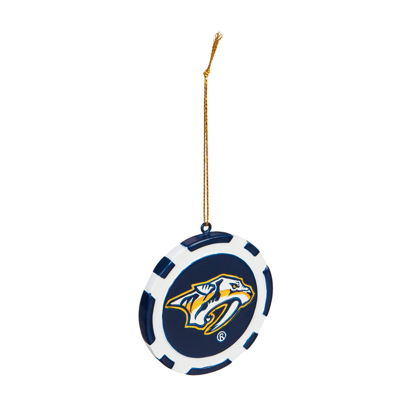 Nashville Predators, Game Chip Ornament,3ot4365pc