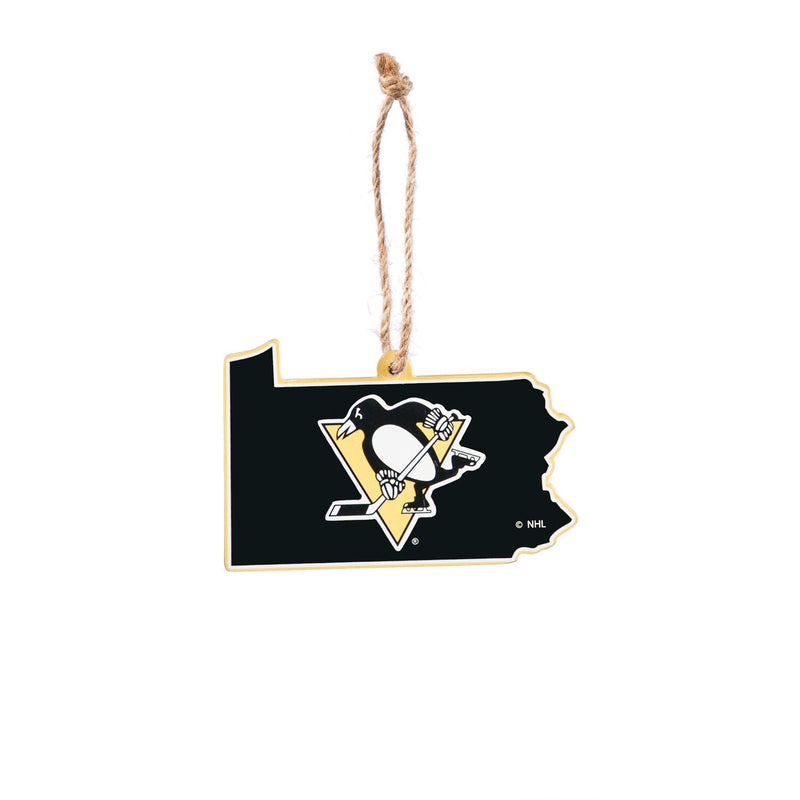 Pittsburgh Penguins, State Ornament,3ot4372state