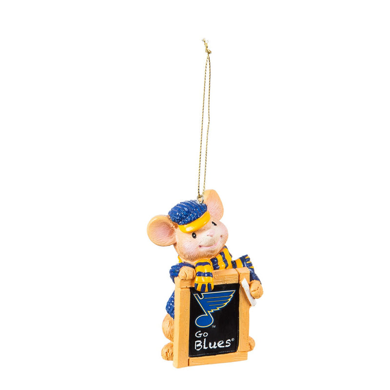 St Louis Blues, Holiday Mouse Ornament Officially Licensed Decorative Ornament for Sports Fans Ornament