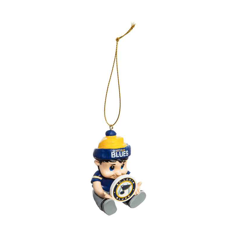 Team Sports America NHL St Louis Blues Remarkable Adorable Lil Fan Christmas Ornament - 2" Long x 2" Wide x 3" High