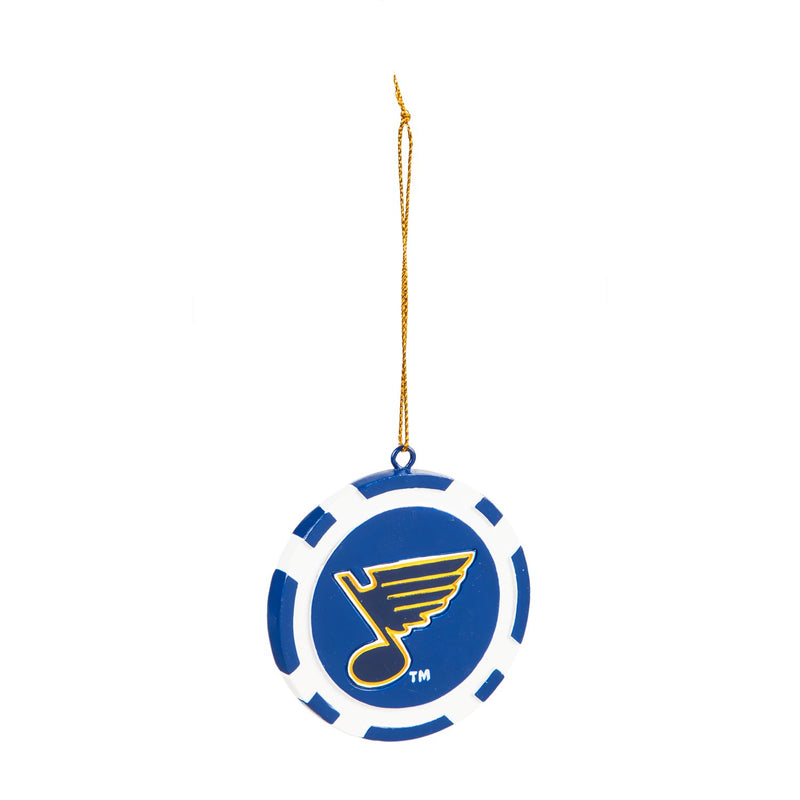 St Louis Blues, Game Chip Ornament,3ot4374pc