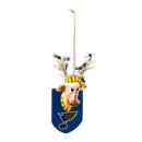 St Louis Blues, Resin Reindeer Orn,3ot4374rro