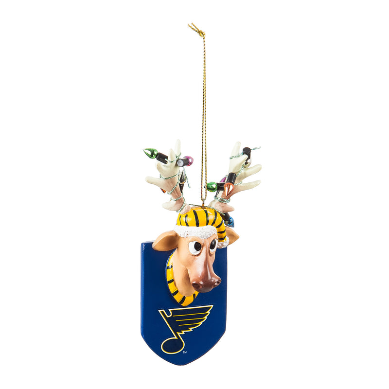 St Louis Blues, Resin Reindeer Ornament Officially Licensed Decorative Ornament for Sports Fans