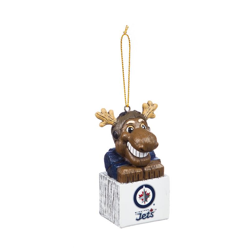 Evergreen Enterprises Mascot Ornament,  Winnipeg Jets, 1.5'' x 1.6 '' x 3.5'' inches