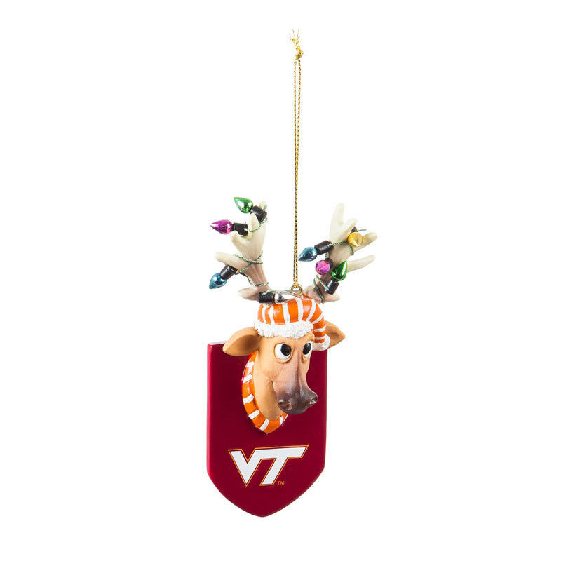 Virginia Tech, Resin Reindeer Ornament Officially Licensed Decorative Ornament for Sports Fans