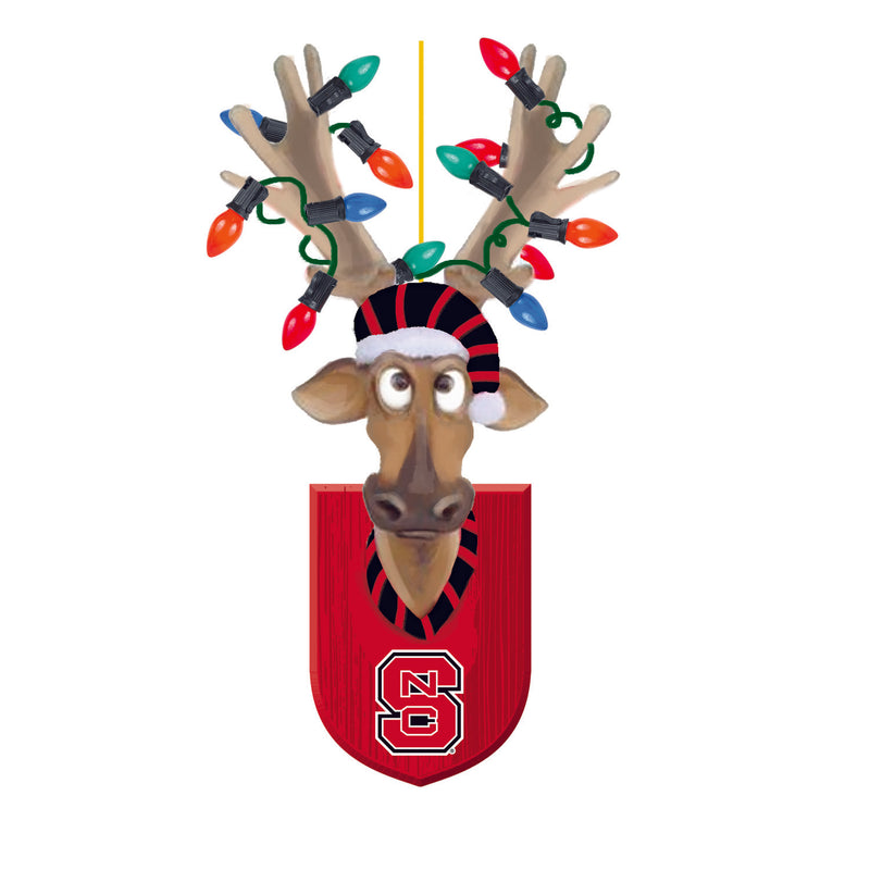 Evergreen North Carolina State University, Resin Reindeer Orn, 1.57'' x 2.36 '' x 4.02'' inches