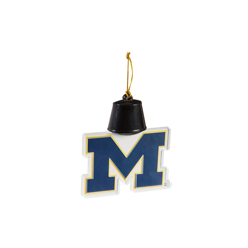 Team Sports America University of Michigan Radiant Lit Acrylic Team Icon Ornament