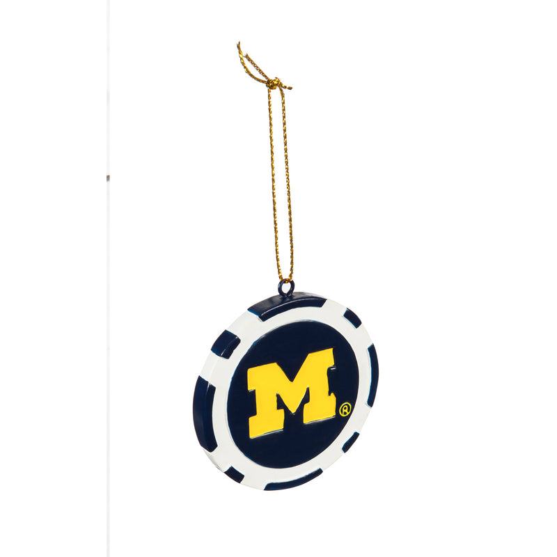 Game Chip Ornament, University of Michigan,3ot920pc