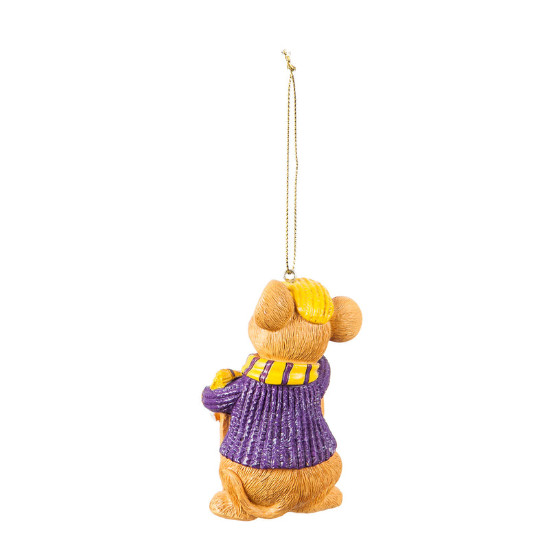 Louisiana State University, Holiday Mouse Ornament,3ot921mou