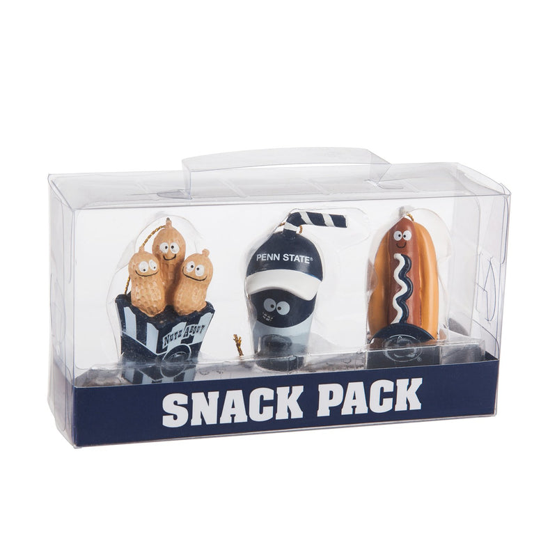 Pennsylvania State University, Snack Pack Ornament Set Officially Licensed Decorative Ornament for Sports Fans