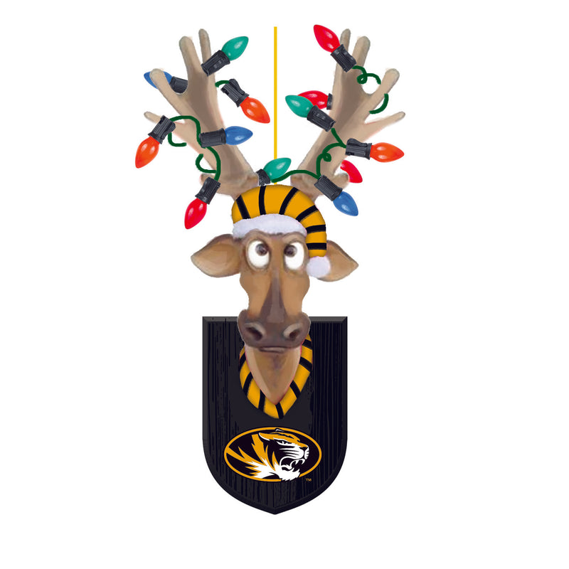University of Missouri, Resin Reindeer Ornament Officially Licensed Decorative Ornament for Sports Fans