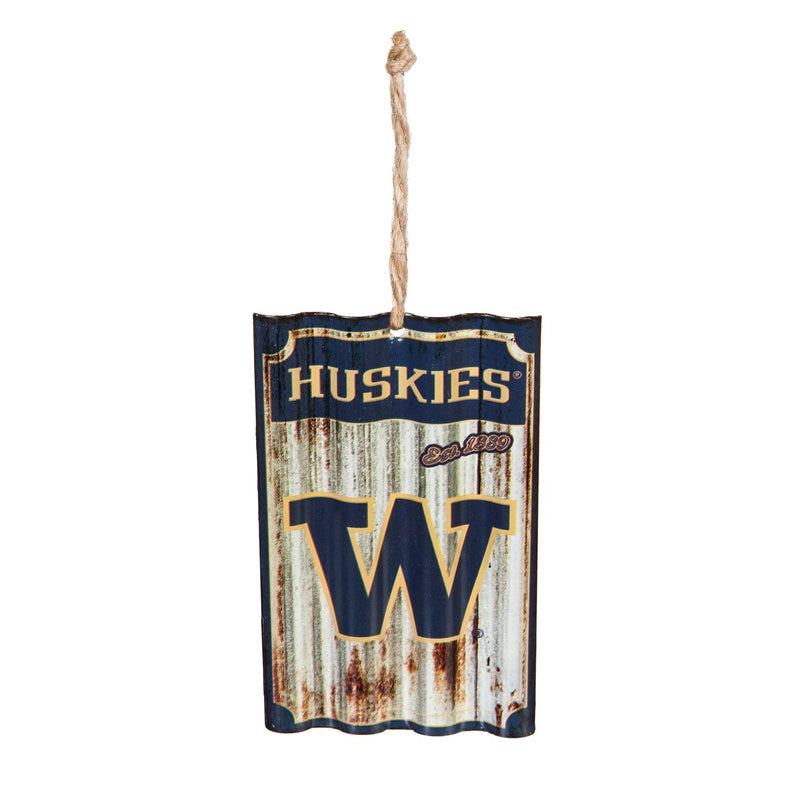 University of Washington, Metal Corrugate Ornament,3ot941mc