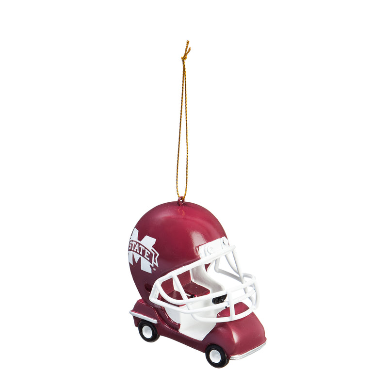 Evergreen Mississippi State University, Field Car Ornament, 2.95'' x 2.17 '' x 2.95'' inches