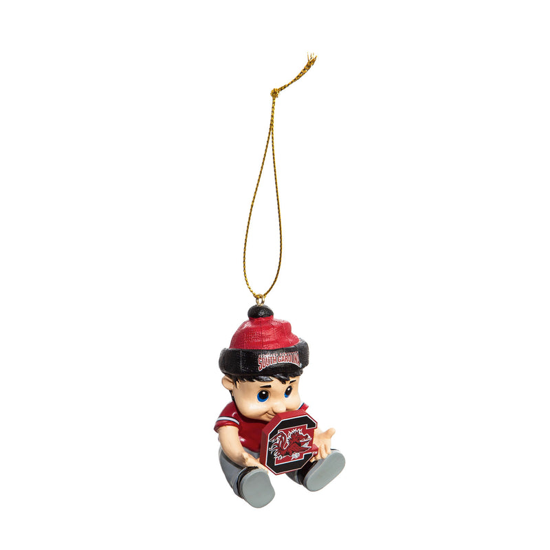 Team Sports America NCAA University of South Carolina Remarkable Adorable Lil Fan Christmas Ornament - 2" Long x 2" Wide x 3" High