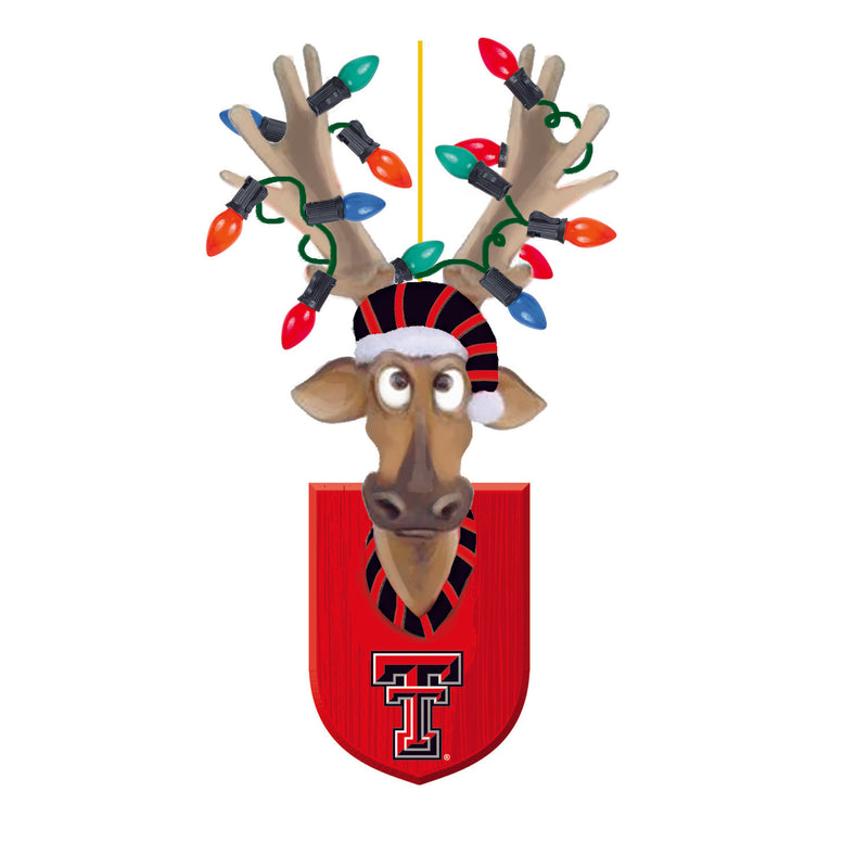 Texas Tech University, Resin Reindeer Ornament Officially Licensed Decorative Ornament for Sports Fans