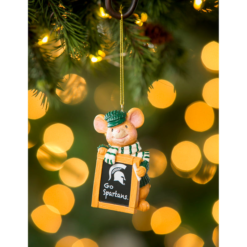 Michigan State University, Holiday Mouse Ornament,3ot971mou