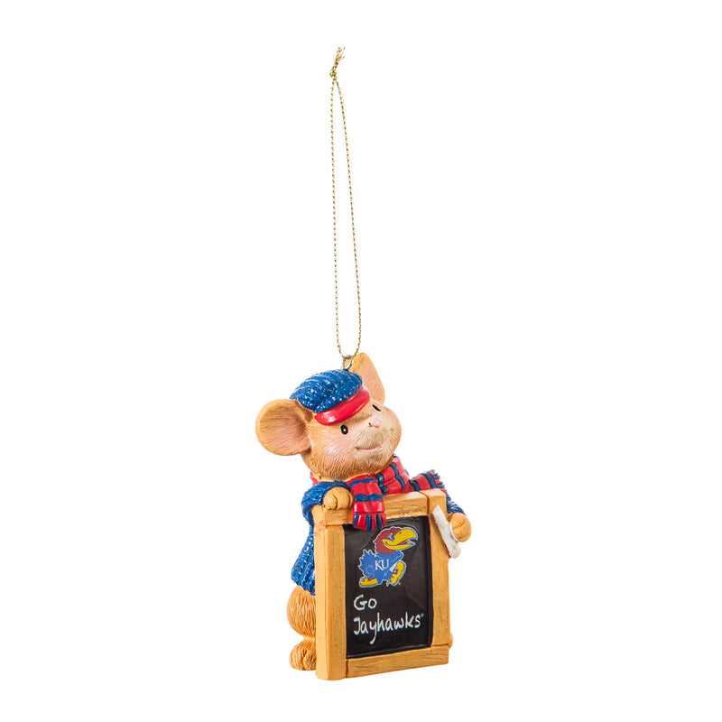 University of Kansas, Holiday Mouse Ornament,3ot996mou