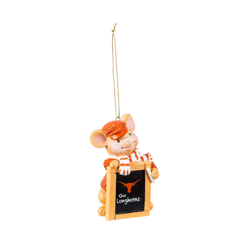 University of Texas, Holiday Mouse Ornament,3ot999mou