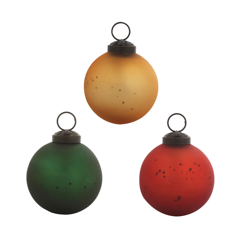 2.5'' Holiday Classic Round Ornaments, Set of 12, 2.5"x2.5"x2.5"inches