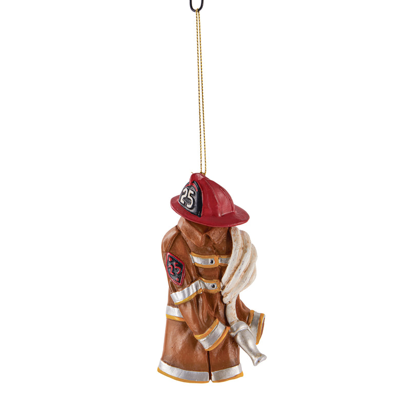 Polyresin Firefighter Coat Ornament,3otr134