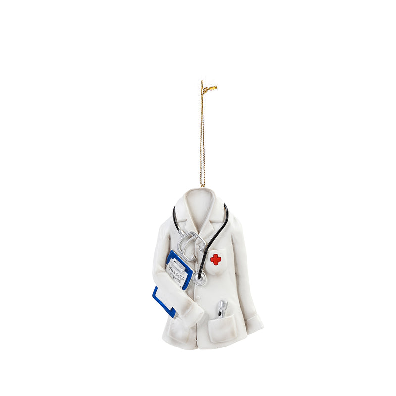 Polyresin Doctor's Coat Ornament,3otr137