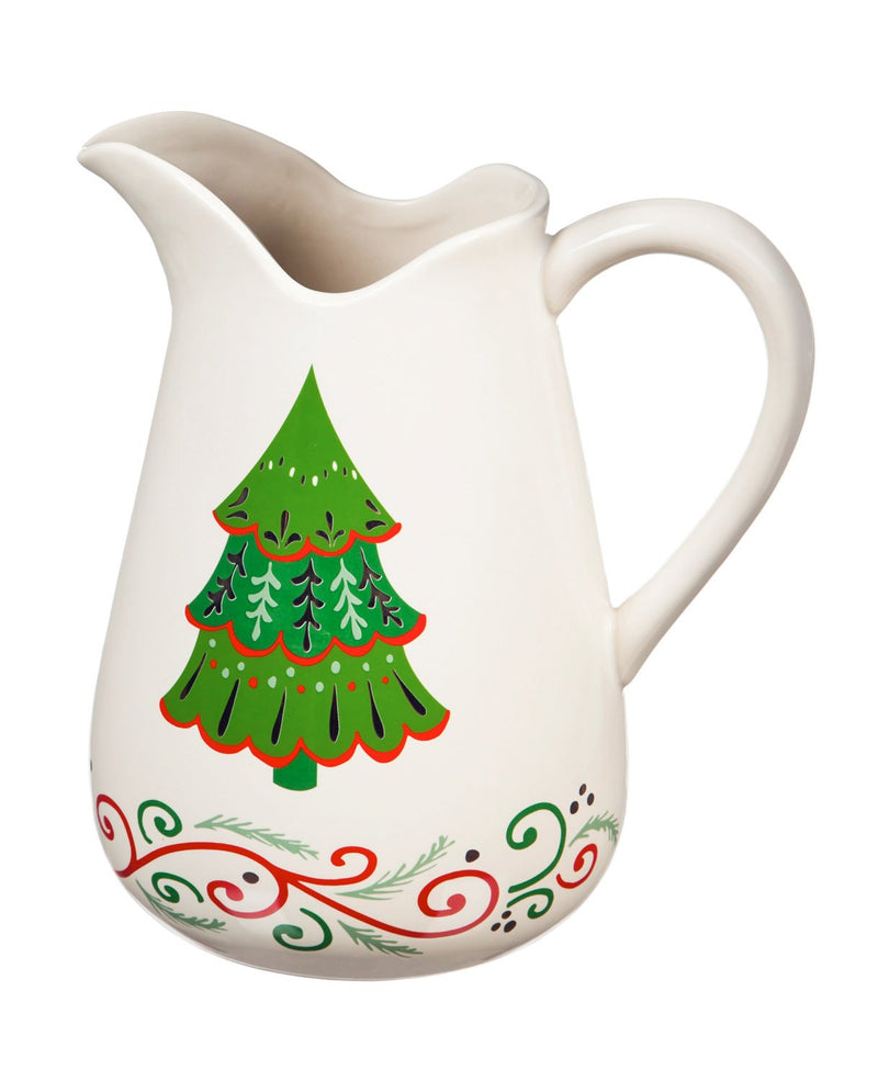 Christmas Traditions Ceramic Pitcher,3pc6530