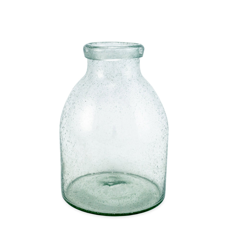 Recycle Glass Bubble Vase, Large,3rgv023