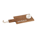16" Wood Serving Board with 5 OZ Dipping Bowl, BREAD,3sbs002
