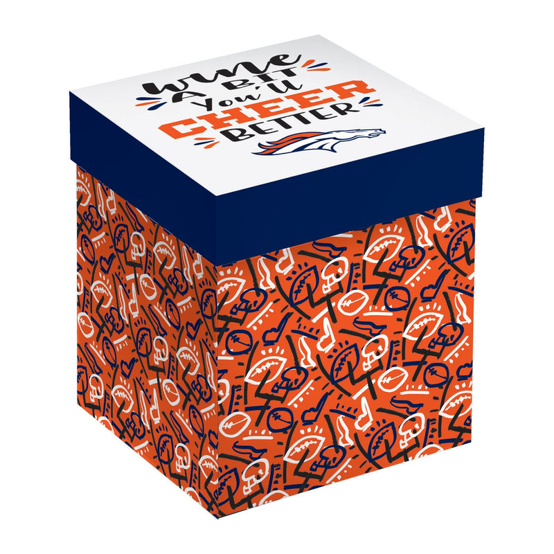 Denver Broncos, 17oz Boxed Stemless Wine,3sl3809