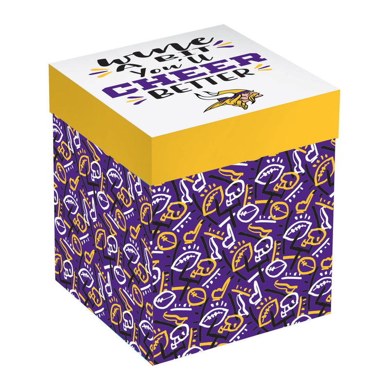 Minnesota Vikings, 17oz Boxed Stemless Wine,3sl3817