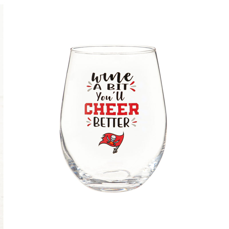 Tampa Bay Buccaneers, 17oz Boxed Stemless Wine,3sl3829