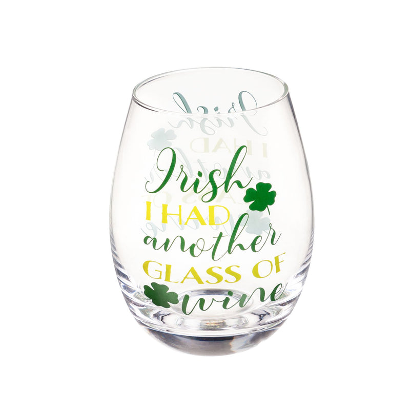 Stemless Wine Glass w/ Box, Irish kiss,3sl7834