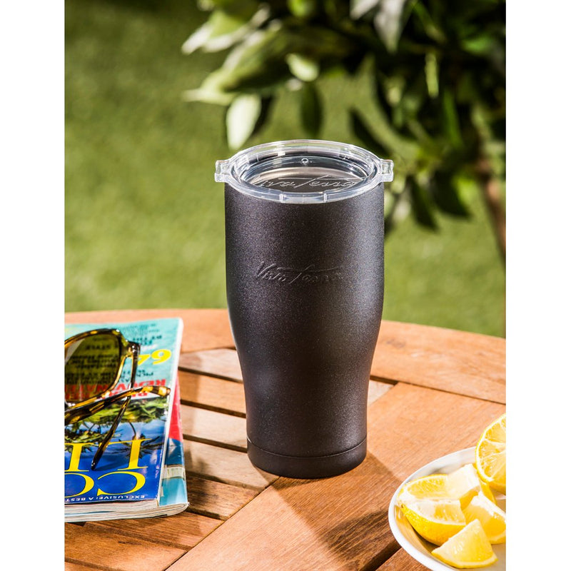 Stainless Steel Beverage Cup, 24 oz., Black,3ssb0101