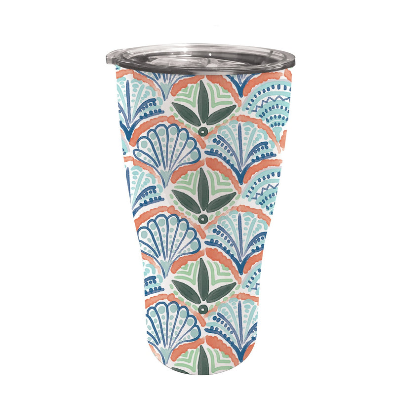 Double Wall Stainless Steel Cup, 17 OZ., Fan Mosaic,3ssh026