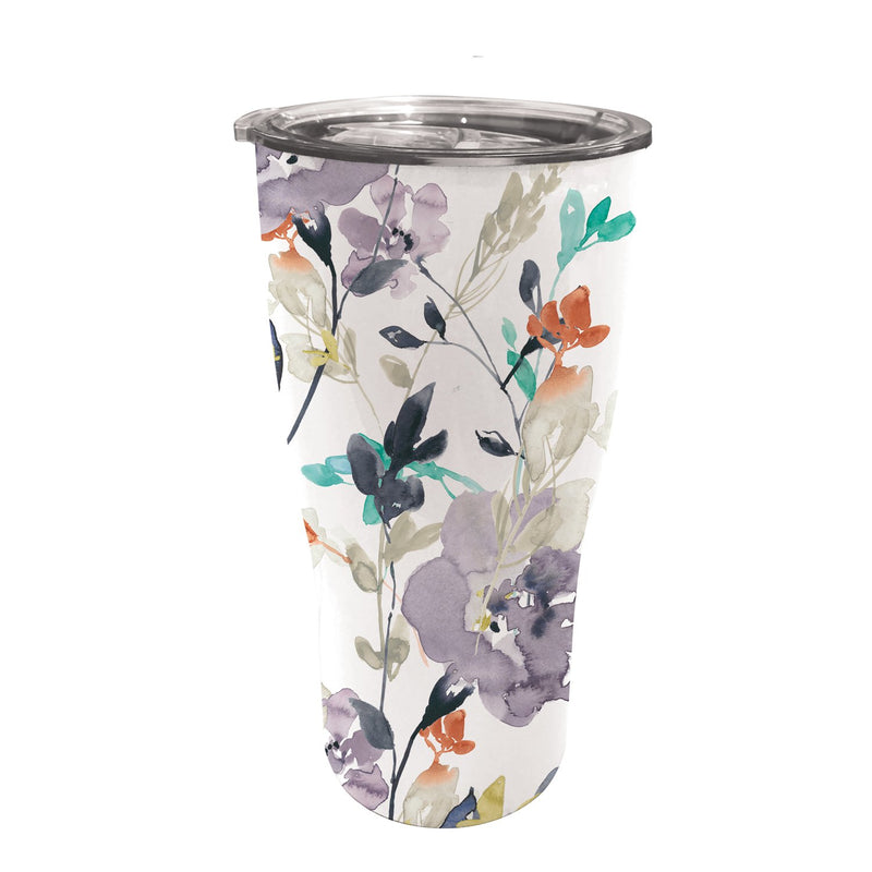 Cypress Home Beautiful Flowers in Fall Stainless Steel Cup - 8 x 3 x 3 Inches Homegoods and Accessories for Every Space