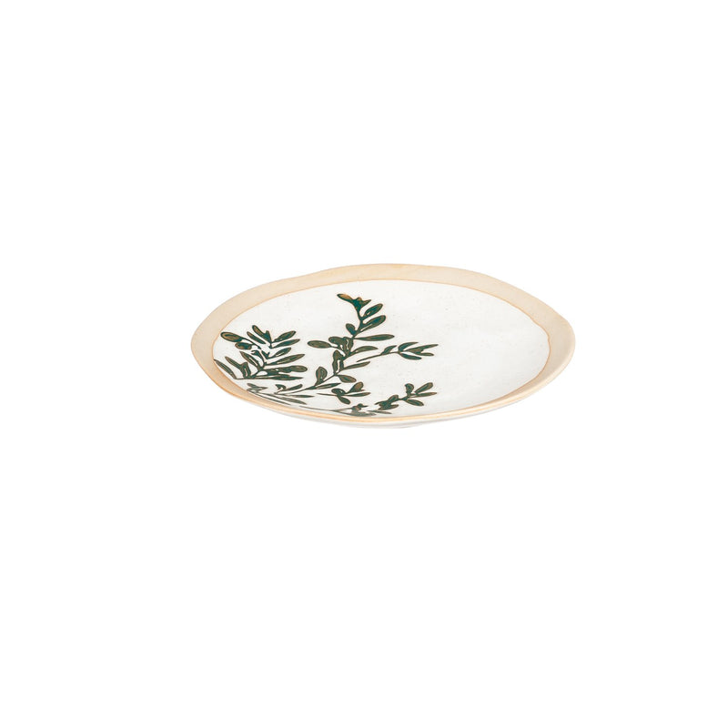 Ceramic 6'' Appetizer Plate, Olive Market, Set of 2,3tsh7868a