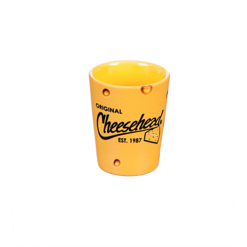 Original Cheesehead® Cheesehead, Ceramic Shot, 2Tone, 1.5'' x 2.38 '' x 2'' inches