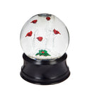 5 '' LED Waterglobe with spinning action, Perching Cardinal,3wgl164
