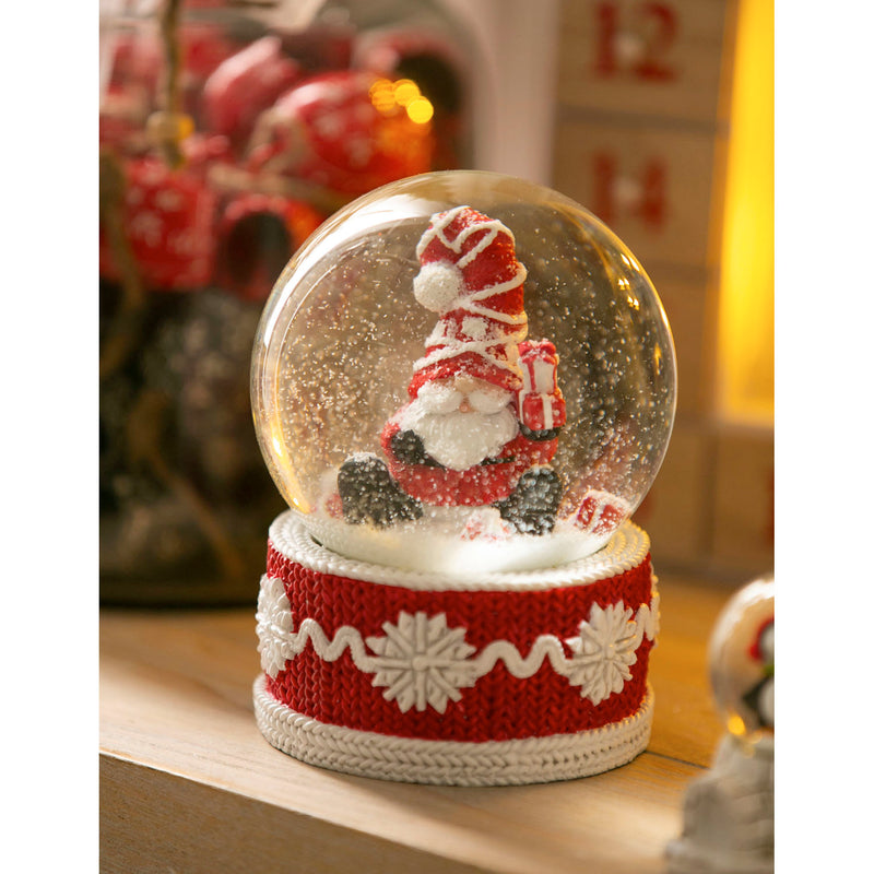 Polystone Festive Santa Water Globe