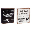 Wooden Plock, 2 ASST, Chickens,3wp167