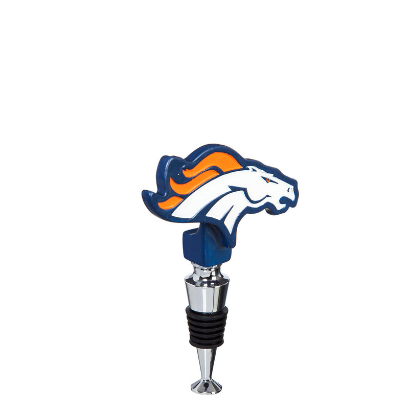 Team Sports America Denver Broncos Hand-Painted Team Logo Bottle Stopper