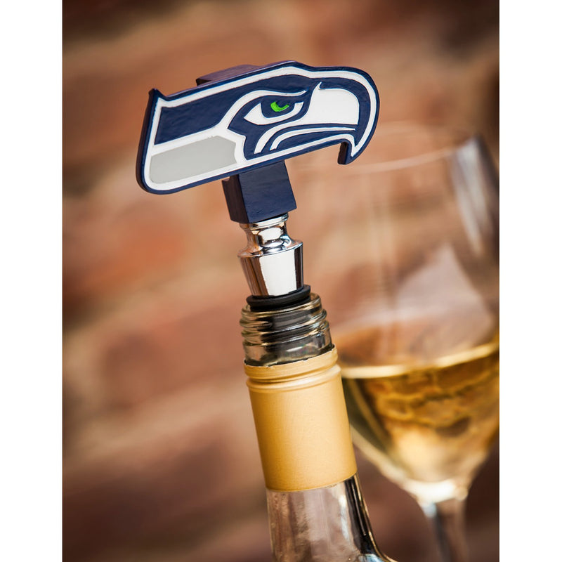 Seattle Seahawks, Logo Bottle Stopper,3ws3827logo