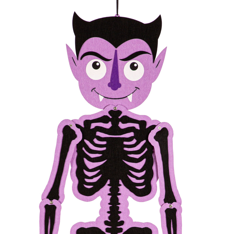 Posable Boo Buddy Halloween Skeleton Hanging Décor,401259b