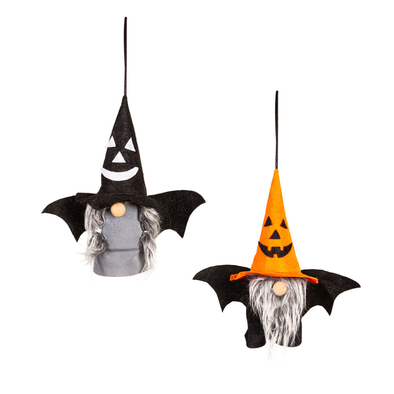 Animated Shaking Halloween Gnome with Sound Hanging Décor,401267bl