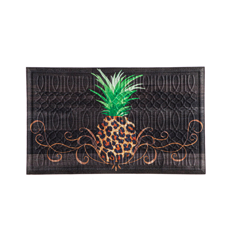 Animal Print Pineapple Embossed Floor Mat,41em2586