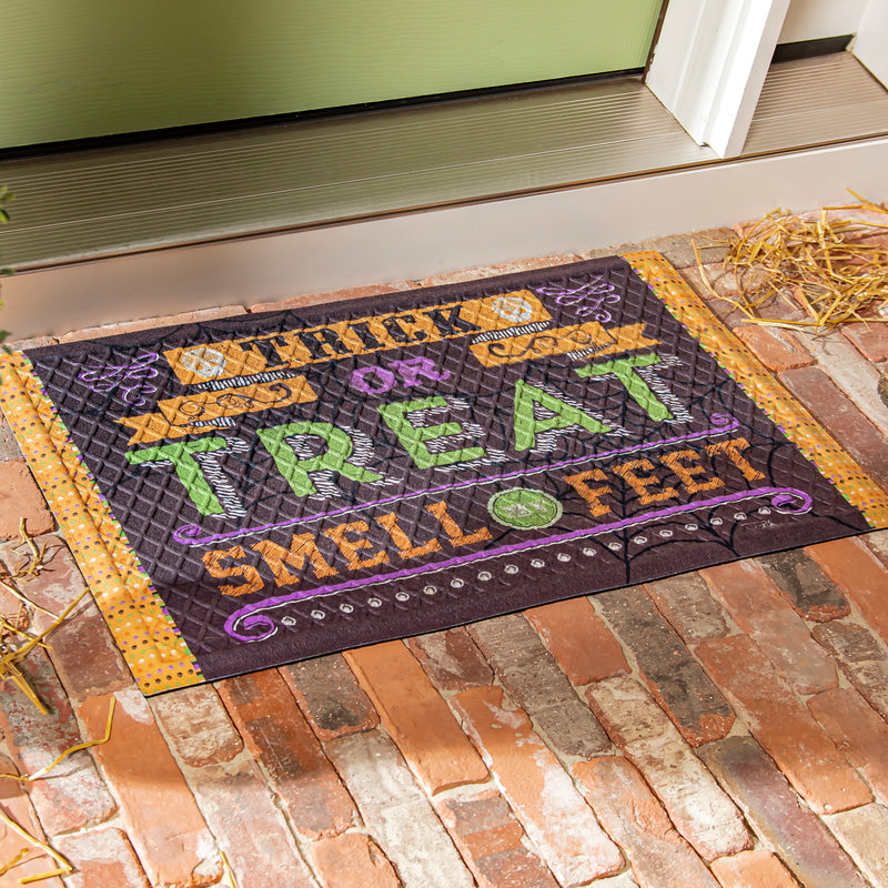 Trick or Treat Smell My Feet Embossed Floor Mat,41em2706