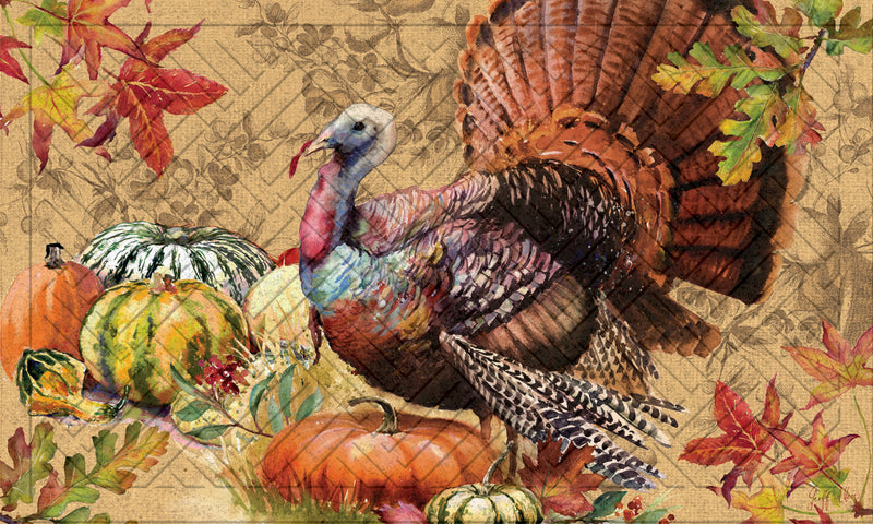 Thanksgiving Turkey Embossed Mat,41em2741