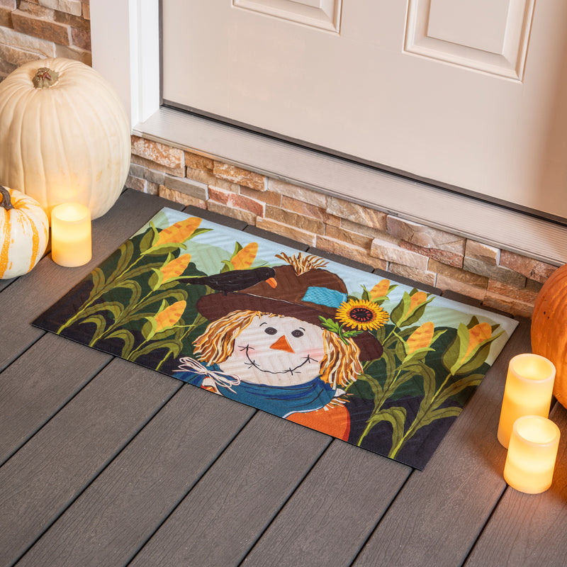 Scarecrow and Friend Embossed Mat,41em2781